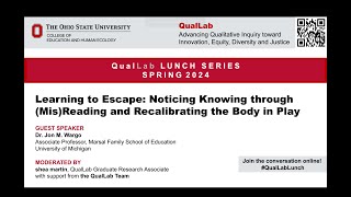 QualLab Lunch: Learning to Escape: Noticing Knowing through (Mis)Reading and Recalibrating