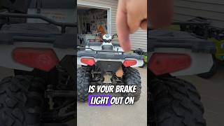 How to replace Brake light Sportsman 570 #atv #athenasgarage #shorts #polaris