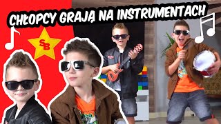 🎼 CHŁOPCY GRAJĄ NA INSTRUMENTACH! INSTRUMENTY MUZYCZNE DLA DZIECI. SHOW! BRACIA SZMYT KONCERTUJĄ!