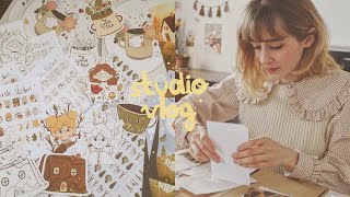 Studio vlog 🏡 ma vie d'illustratrice freelance : les préparatifs de ma nouvelle collection !