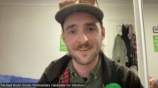 Michael Boyle Green Party - Meet the Windsor Candidates for the General Election 2024