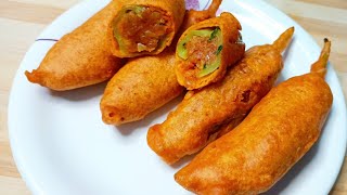 Stuffed Milagai Bajji in Tamil | Milagai Bajji in Tamil | Mirchi Bajji | Bajji Recipes in Tamil