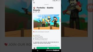 Fortnite Roblox Version (Funny)