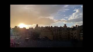 Summer Rain Stockholm in Slow mo.