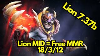 Lion is melee Hero now! Best MID Build - Dota 2 - Patch 7.37b