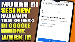 CARA MENGATASI FB SESI NEW HALAMAN INI TIDAK BERFUNGSI