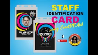 Identification Card (STAFF ID) using CorelDRAW