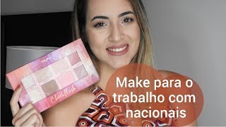 Make para o trabalho com produtos nacionais por Amanda Menezes