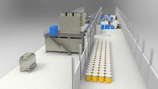 24,000BPH PET Filling Line Visualisation