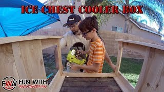 Time Lapse - Ice Chest Cooler box build with my son for a charity auction