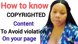 How copyrighted Content appears on Facebook. A Guide