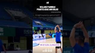 Diretso ensayo ang Gilas Pilipinas pagdating sa China!