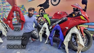 Yamaha R15 v4 new modification | R1m un-breakable  tail panel | Yamaha R15 m | R15 v4 accessories