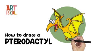 How to Draw a Pterodactyl | Simple and Easy Drawing Tutorial For Beginners