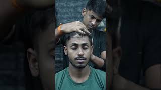 Oily Head Massage ASMR For Best Relaxation By Indian Barber #shorts