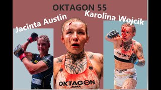 Jacinta Austin  vs Karolina Wojcik  # oktagon55    tvrdý loket