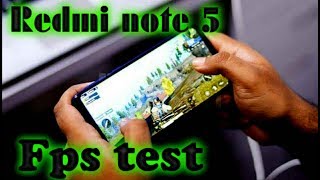 PUBG on  Redmi note 5 FPS Test