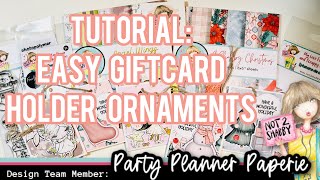 @Not2ShabbyShop November Paper Pad Club - Crafty Tutorial: Easy Giftcard Holder Ornaments!