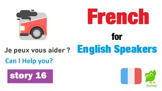 Learn French 16- Je peux vous aider? Can I help you? Duolingo Stories