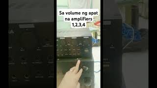 sa volume ng apat na amplifiers 1,2,3,4