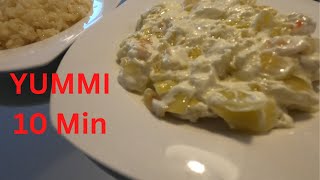 Paprika with cream, super easy and delicious - 10 minuta gatim tigani//i shpejt por shumë i shijshëm