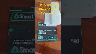 BUY LOCAL. Sim card with 21GB data (LTE + 5G) - only 91 cents USD #manila