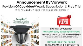 Thermomix Cookidoo Subscription Increase Rate