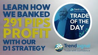 Learn how we banked 291 Pips Profit with our D1 Strategy!