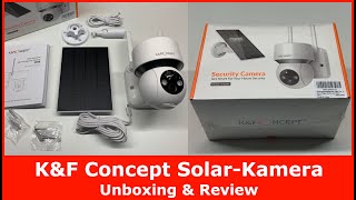 K&F Concept Solar WLAN IP Kamera DQ201 für Außen || Unboxing & Review (Überwachungskamera mit Akku)