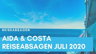 AIDA Kreuzfahrten bis Ende Juli abgesagt. Costa ebenso - Mein Schiff Kurzreisen fraglich!