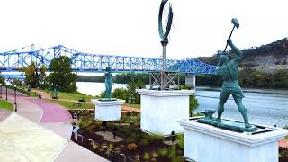 Statues of Ashland, Kentucky - Drone Footage [UHD (60p)]