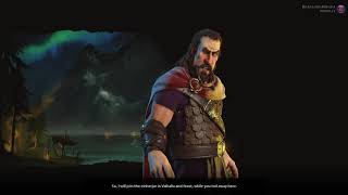 Civilization 6 Harald Hardrada of Norway Defeat Cutscene