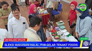 SELEKSI MAKANAN HALAL, P2B GELAR TENANT FOODS