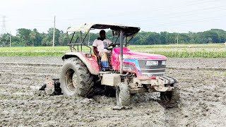 Mahindra 605di power plus in pudling on 7 feet rotavator // Tractor Videos // Tractor Rotavator