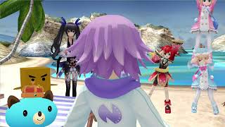 (MMD) neptunia re birth1 versus sister vs sister meme