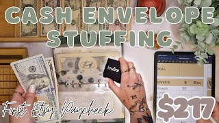 $217 Small Business Cash Stuffing | Low Income Cash Stuffing + New Jeuelry! | 24 Year Old Budgets