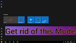 Windows 10 get rid of tiles | Return to Normal Desktop | Turn off Tablet Mode