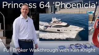 2013 (2014 Model) Princess 64 Full Broker Walkthrough with Ken Knight - SOLD