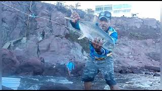 pescando en zona de piedra