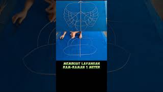 Membuat layangan ram-raman 1 meter part1 #shortvideo #shorts #layangan