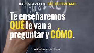 Intensivo de SELECTIVIDAD | Academia Alba Murcia