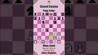 CATALAN: Early Deviations 🔴 Miton, Kamil vs Papp, Gabor || SVK-chT 1516 || Slovakia 2016  #chess