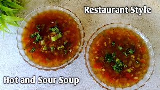 Restaurant Style Veg Hot and Sour Soup Recipe | Healthy winter vegetable soup | Flavours Touch