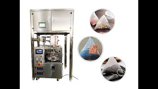 Pyramid tea packing machine | Nylon tea bag packing machine | Triangle tea bag | Green tea packing