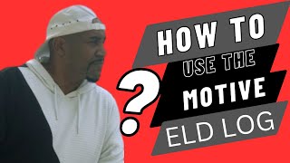 How to use ELD log