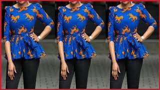 HOW TO MAKE A  PEPLUM BLOUSE