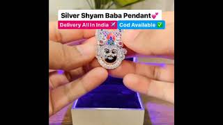 Khatu Shyam Baba Silver Pendant #shorts