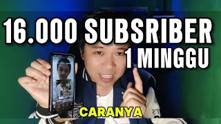 CARAKU DAPAT 16.000 SUBSCRIBER HANYA DALAM 1 MINGGU DI YOUTUBE SHORT‼️REVIEW YT #KANGYAYAN 😍😍😍