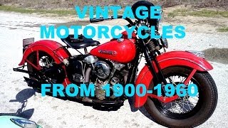 Vintage Motorcycles from 1900-1960