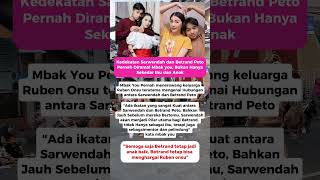 Sarwendah dan Betrand Peto bukan sekedar ibu dan Anak, Tapi? #sarwendah #betrandpeto #rubenonsu